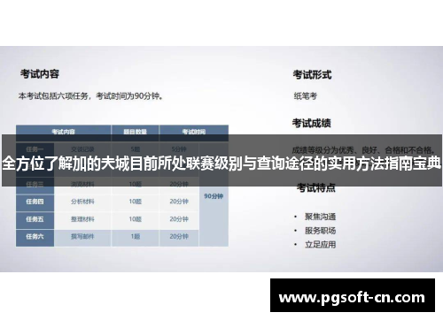 全方位了解加的夫城目前所处联赛级别与查询途径的实用方法指南宝典